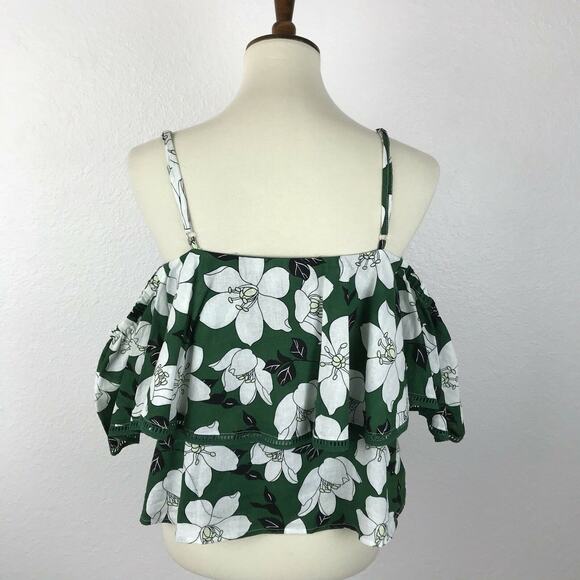 J.O.A. Top Shirt Floral Cold Shoulder - Picture 4 of 10